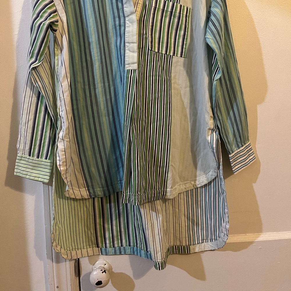 Maeve Striped - 1/2 Buttondown Shirt, oversized, XS fit a regular Medium